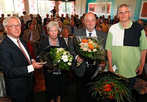 drie gehuldigden
